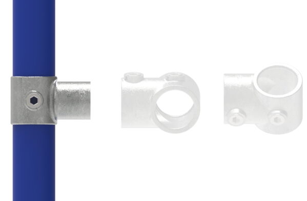 T-Stück, für Rohr Ø 48,3mm, Temperguss,...