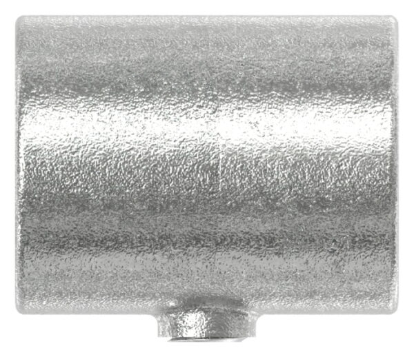 T-Stück kurz, schräg, variabel  0 - 11°, für Rohr Ø 48,3mm, Temperguss, feuer- und nachträglich elektroverzinkt