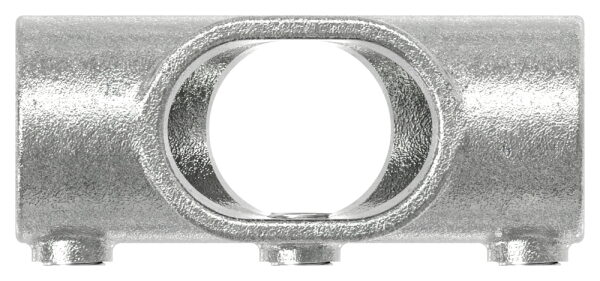 Kreuzstück, schräg, variabel  0 - 11°, für Rohr Ø 42,4mm, Temperguss, feuer- und nachträglich elektroverzinkt