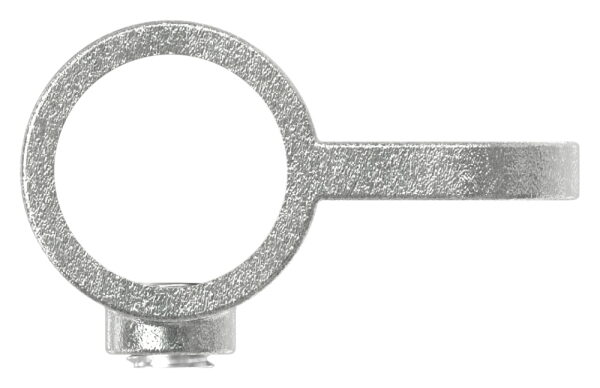 Halter mit einer Lasche, für Rohr Ø 33,7mm, Temperguss, feuer- und nachträglich elektroverzinkt