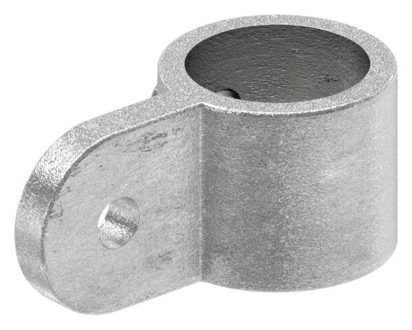 Halter mit einer Lasche, für Rohr Ø 33,7mm, Temperguss, feuer- und nachträglich elektroverzinkt