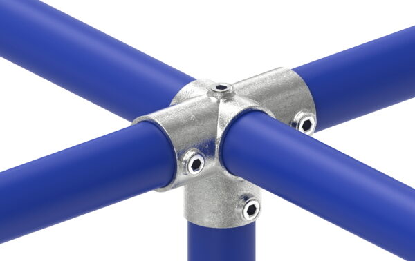 Verbinder, für Rohr Ø 48,3mm, Temperguss, feuer- und nachträglich elektroverzinkt