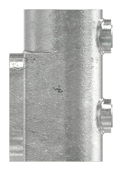 Wandhalter mit 2 Befestigungsbohrungen, für Rohr Ø 33,7mm, Temperguss, feuer- und nachträglich elektroverzinkt