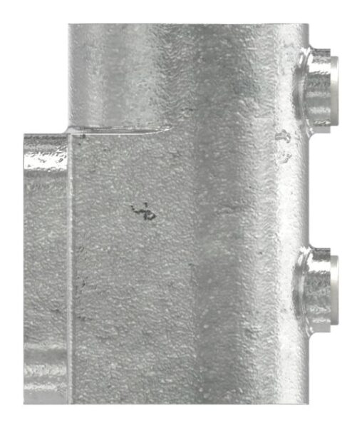 Wandhalter mit 2 Befestigungsbohrungen, für Rohr Ø 42,4mm, Temperguss, feuer- und nachträglich elektroverzinkt