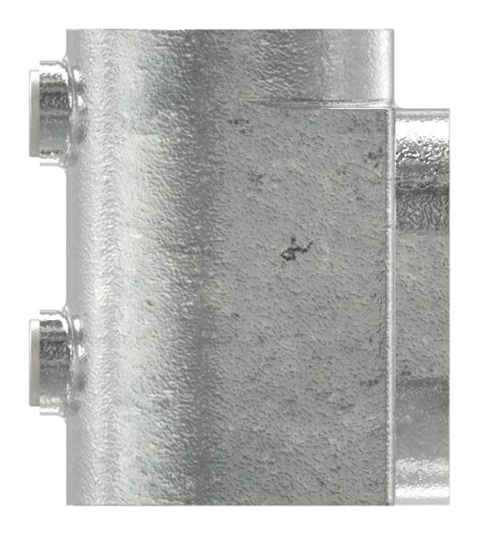 Wandhalter mit 2 Befestigungsbohrungen, für Rohr Ø 48,3mm, Temperguss, feuer- und nachträglich elektroverzinkt