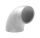 Schweißbogen 90°, 26,9x2,3mm, Bauart 3, Stahl roh