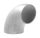 Schweißbogen 90°, 42,4x2,6mm, Bauart 3, Stahl roh