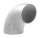 Schweißbogen 90°, 48,3x2,6mm, Bauart 3, Stahl roh