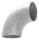 Schweißbogen 90°, 48,3x2,6mm, Bauart 3, Stahl roh