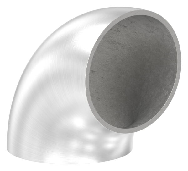 Schweißbogen 90°, 48,3 x 2,0mm, Bauart 2, geschliffen K240, V2A