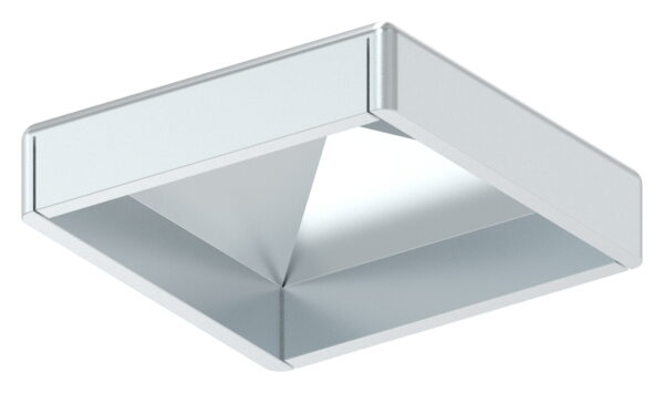 Pfeilerbedecker für Rohr 30x30mm, galvanisch verzinkt