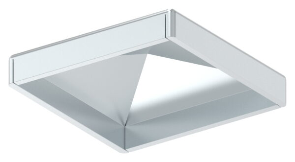 Pfeilerbedecker für Rohr 40x40mm, galvanisch verzinkt