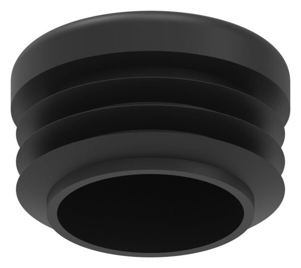 Kunststoffkappe für Rundrohr 26,9mm mit Wandstärke 1,0 - 2,0mm, schwarz