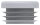Kunststoffkappe für Rundrohr 26,9mm mit Wandstärke 1,0 - 2,0mm, grau