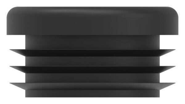 Kunststoffkappe für Rundrohr 30,0mm mit Wandstärke 1,0 - 2,0mm, schwarz