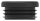 Kunststoffkappe für Rundrohr 33,7mm mit Wandstärke 1,0 - 2,0mm, schwarz