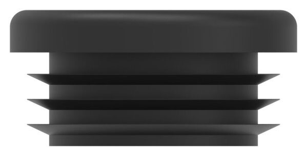 Kunststoffkappe für Rundrohr 33,7mm mit Wandstärke 2,5 - 4,0mm, schwarz