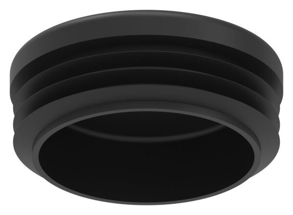 Kunststoffkappe für Rundrohr 42,4mm mit Wandstärke 1,0 - 2,0mm, schwarz