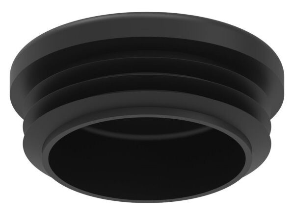 Kunststoffkappe für Rundrohr 42,4mm mit Wandstärke 2,5 - 4,0mm, schwarz