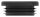 Kunststoffkappe für Rundrohr 42,4mm mit Wandstärke 2,5 - 4,0mm, schwarz