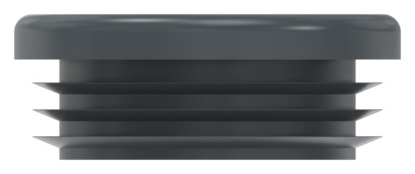 Kunststoffkappe für Rundrohr 42,4mm mit Wandstärke 2,5 - 4,0mm, RAL 7016
