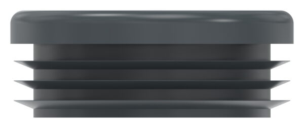 Kunststoffkappe für Rundrohr 42,4mm mit Wandstärke 1,0 - 2,0mm, RAL 7016