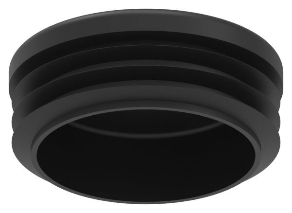 Kunststoffkappe für Rundrohr 48,3mm mit Wandstärke 1,0 - 2,0mm, schwarz
