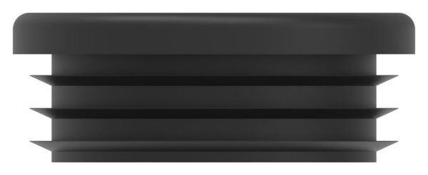 Kunststoffkappe für Rundrohr 48,3mm mit Wandstärke 3,0mm, schwarz
