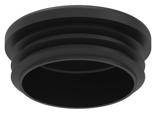 Kunststoffkappe für Rundrohr 48,3mm mit Wandstärke 3,0mm, schwarz
