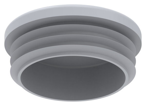 Kunststoffkappe für Rundrohr 48,3mm mit Wandstärke 3,0mm, grau