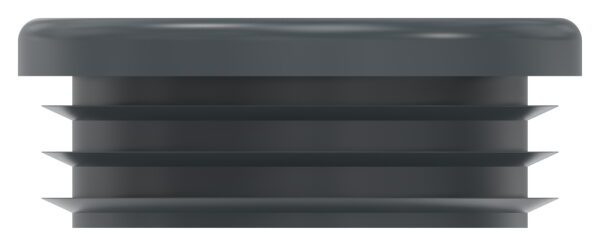 Kunststoffkappe für Rundrohr 48,3mm mit Wandstärke 1,0 - 2,0mm, RAL 7016