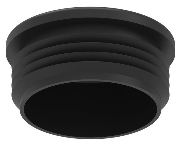 Kunststoffkappe für Rundrohr 60,3mm mit Wandstärke 3,0 - 4,0mm, schwarz
