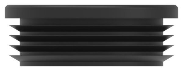Kunststoffkappe für Rundrohr 76,1mm mit Wandstärke 1,5 - 4,0mm, schwarz