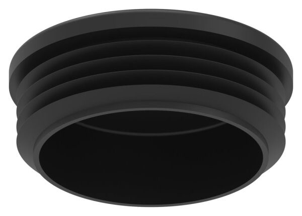 Kunststoffkappe für Rundrohr 76,1mm mit Wandstärke 1,5 - 4,0mm, schwarz
