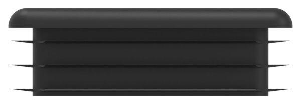 Kunststoffkappe für Quadratrohr 100x100mm mit Wandstärke 1,0 - 4,0mm, schwarz