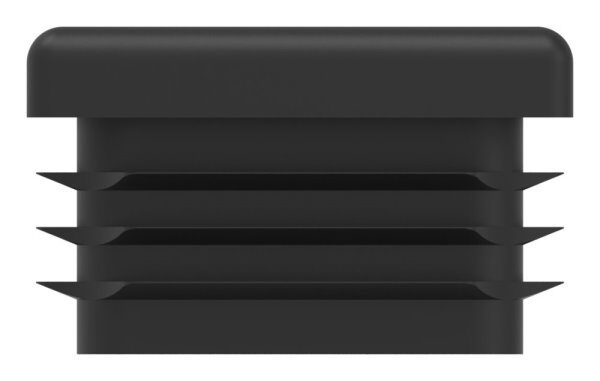 Kunststoffkappe für Quadratrohr 30x30mm mit Wandstärke 1,5 - 2,0mm, schwarz