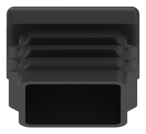 Kunststoffkappe für Quadratrohr 30x30mm mit Wandstärke 1,5 - 2,0mm, schwarz