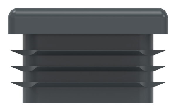 Kunststoffkappe für Quadratrohr 30x30mm mit Wandstärke 1,0 - 3,0mm, RAL 7016