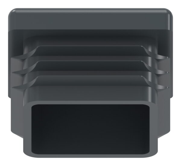 Kunststoffkappe für Quadratrohr 30x30mm mit Wandstärke 1,0 - 3,0mm, RAL 7016