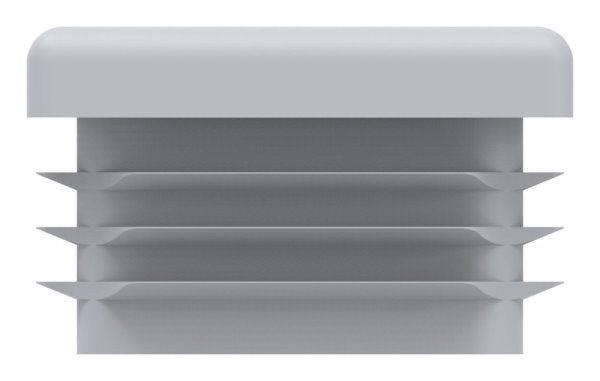 Kunststoffkappe für Quadratrohr 30x30mm mit Wandstärke 1,5 - 2,0mm, grau