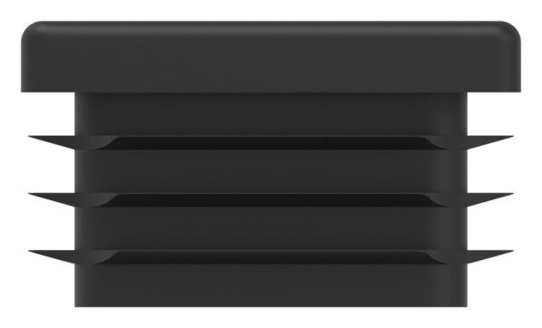 Kunststoffkappe für Quadratrohr 35x35mm mit Wandstärke 1,5 - 2,0mm, schwarz
