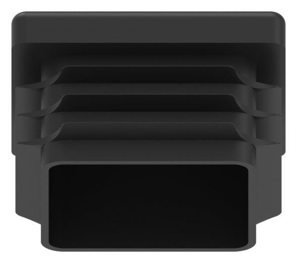 Kunststoffkappe für Quadratrohr 35x35mm mit Wandstärke 1,5 - 2,0mm, schwarz