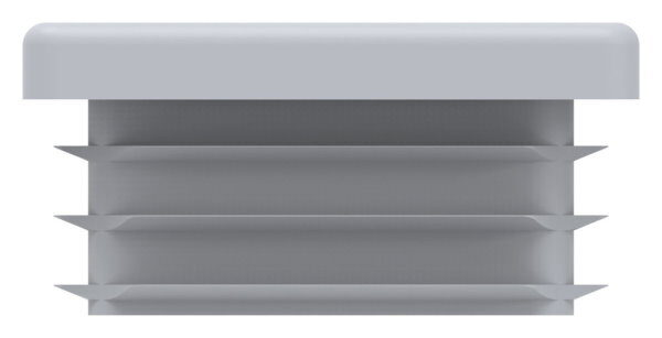 Kunststoffkappe für Quadratrohr 40x40mm mit Wandstärke 3,0mm, grau