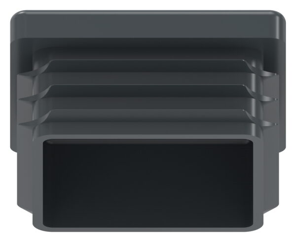 Kunststoffkappe für Quadratrohr 40x40mm mit Wandstärke 1,0 - 3,0mm, RAL 7016