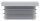 Kunststoffkappe für Quadratrohr 40x40mm mit Wandstärke 1,5 - 2,0mm, grau