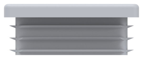 Kunststoffkappe für Quadratrohr 50x50mm mit Wandstärke 3,0mm, grau
