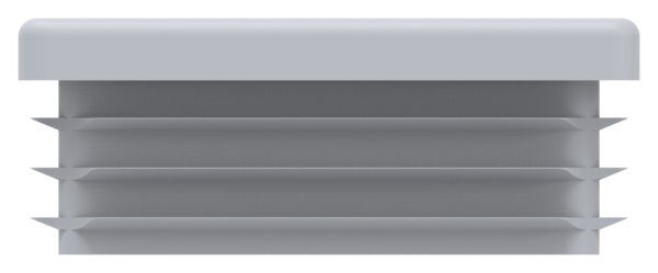 Kunststoffkappe für Quadratrohr 50x50mm mit Wandstärke 1,5 - 2,0mm, grau