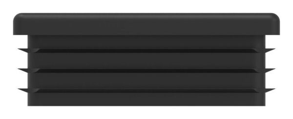 Kunststoffkappe für Quadratrohr 60x60mm mit Wandstärke 1,5 - 2,0mm, schwarz