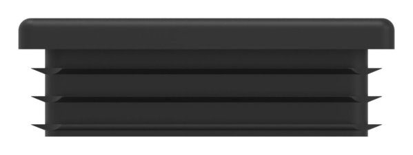 Kunststoffkappe für Quadratrohr 60x60mm mit Wandstärke 3,0mm, schwarz