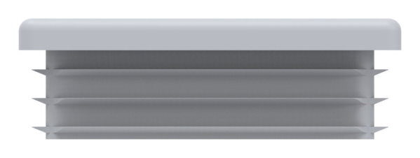 Kunststoffkappe für Quadratrohr 60x60mm mit Wandstärke 3,0mm, grau
